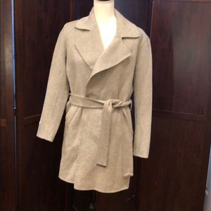 Michael Kors women’s wool grey wrap coat size xs